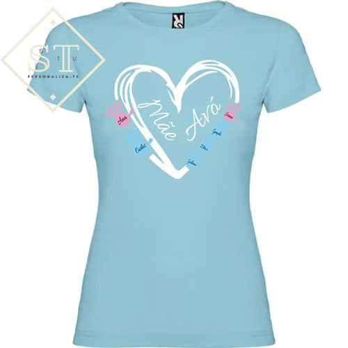 Mãe/Avó Coração com mãos - Sê-Tu